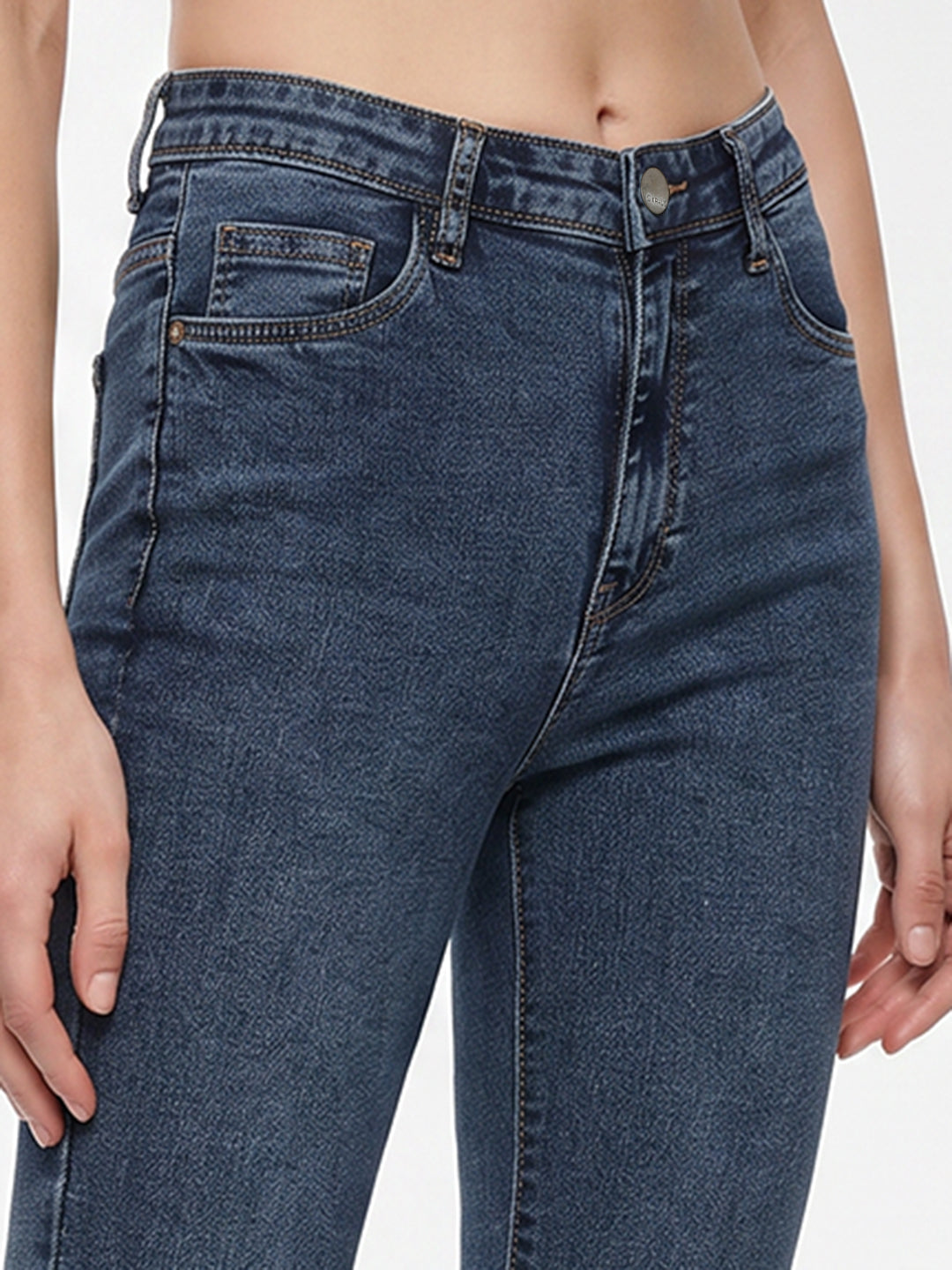 Women Blue High-Rise Skinny Jeans