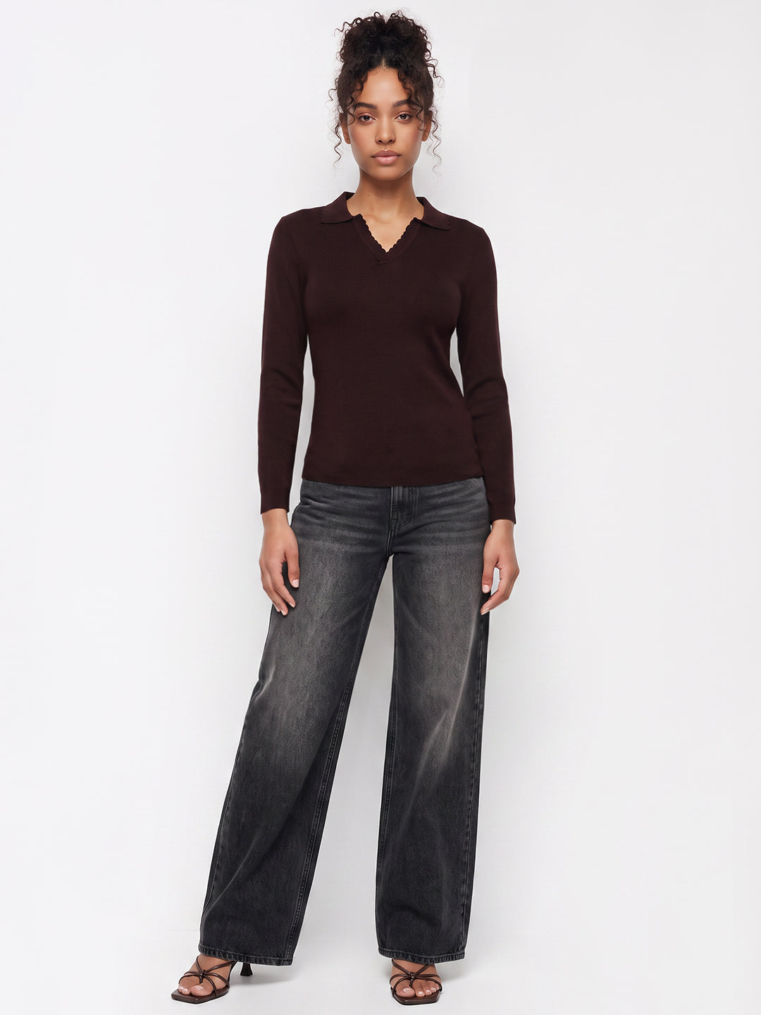 Wine Flat Knit