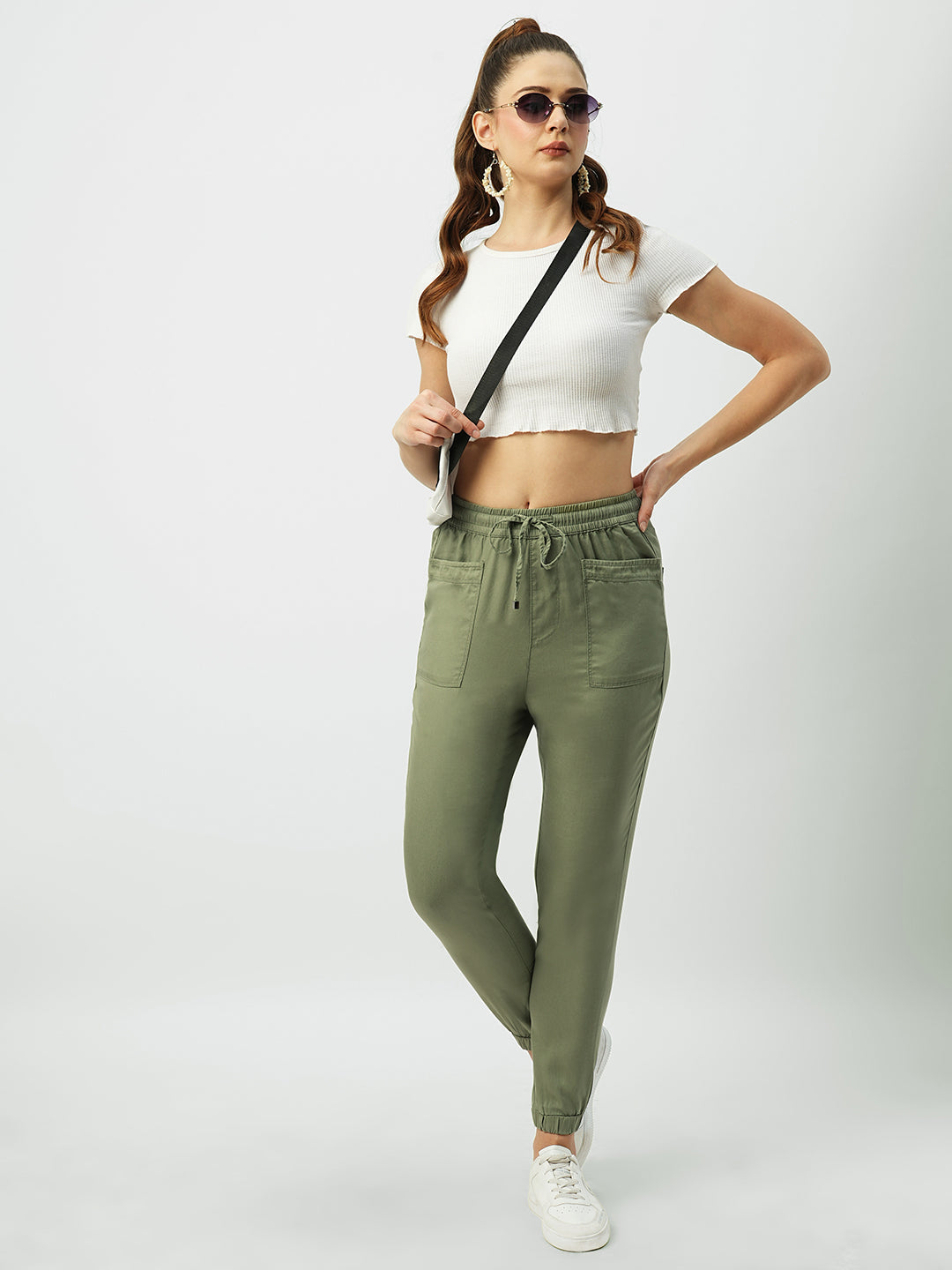 Women High-Rise Comfort Fit Joggers