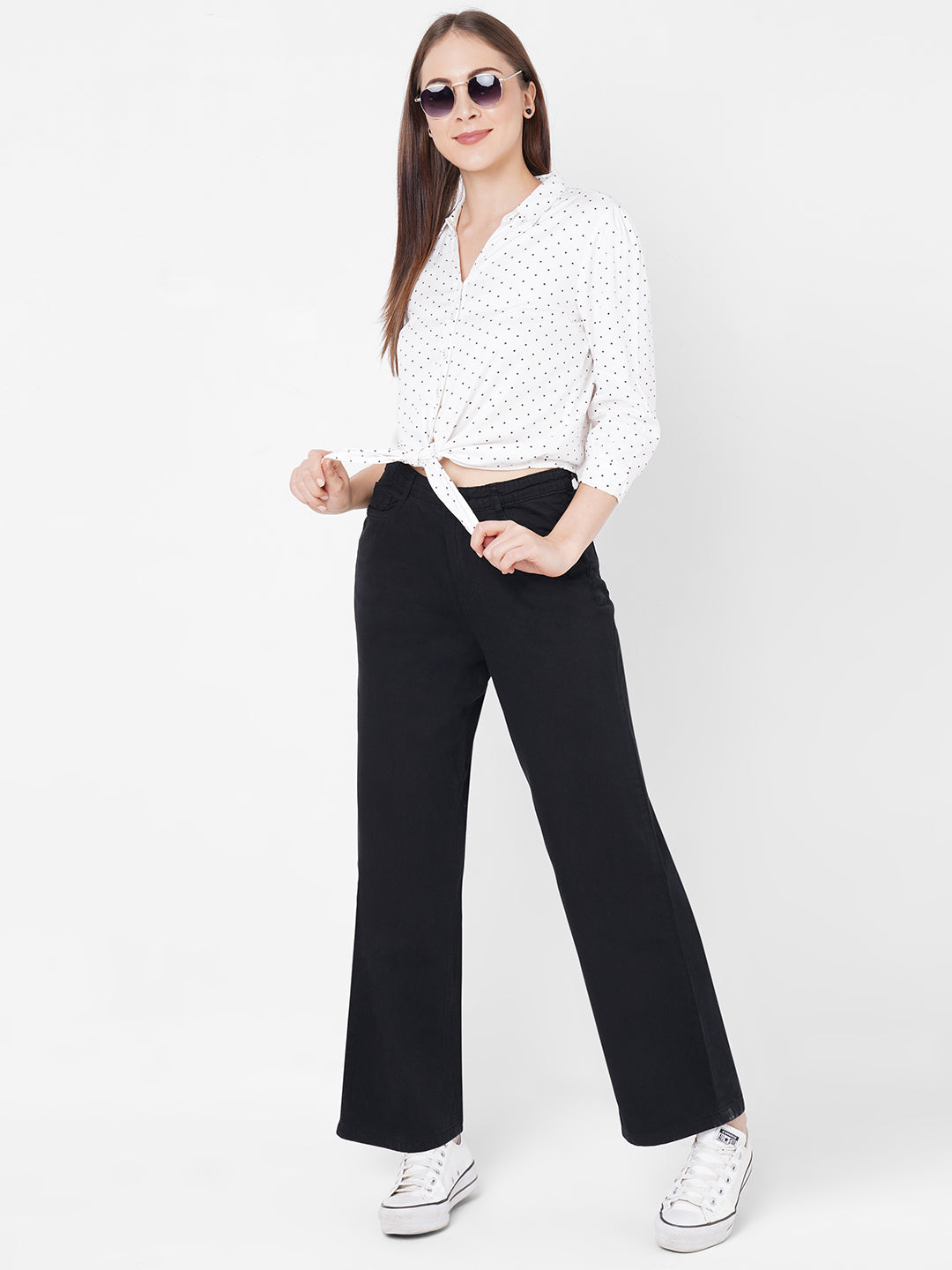 Women High-Rise Wide Leg Jeans