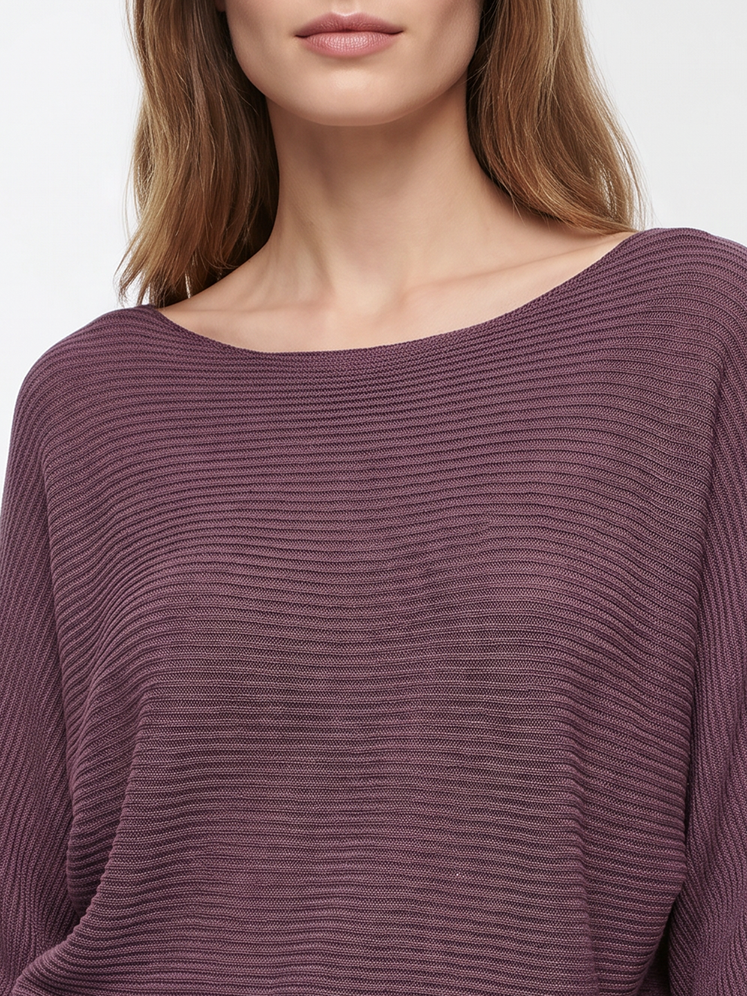 Women Mauve Batsleeve Top