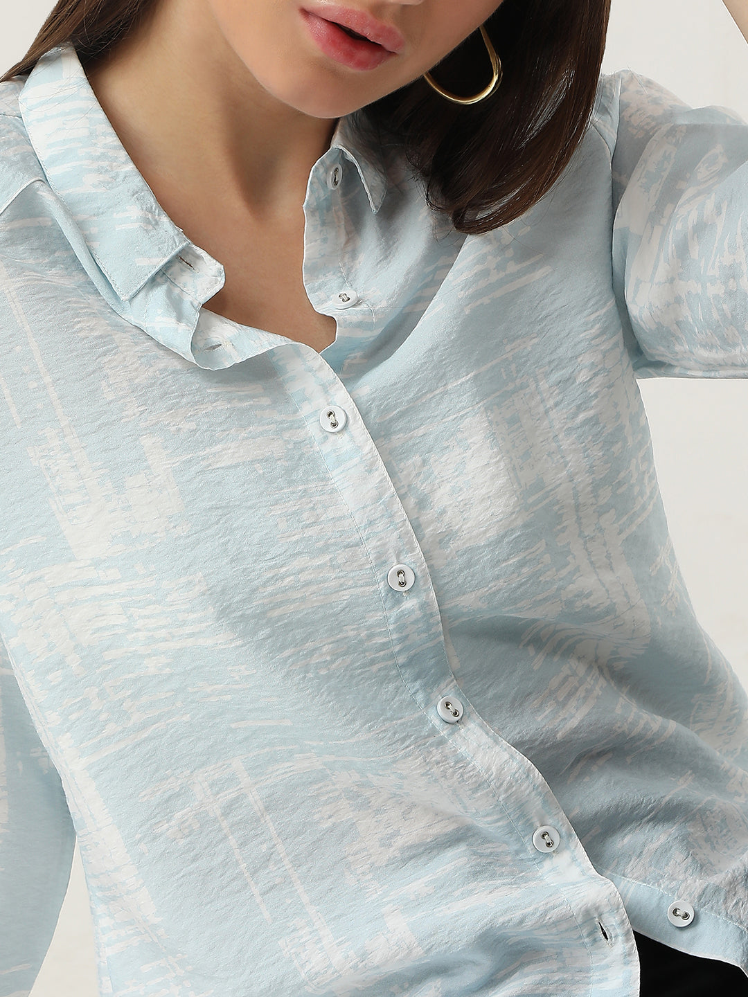 Women Abstract Sky Printed Shirt