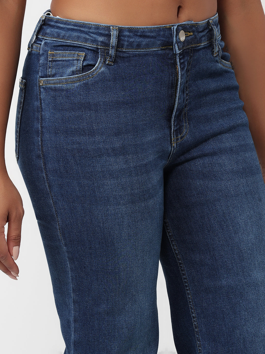 Blue High-Rise Baggy Jeans