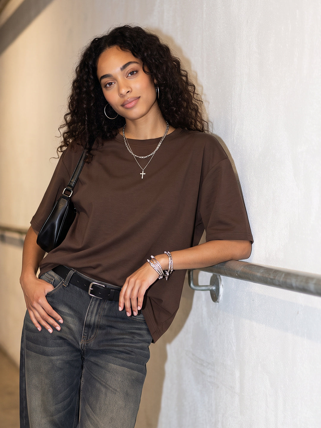 Brown Oversized T-Shirt
