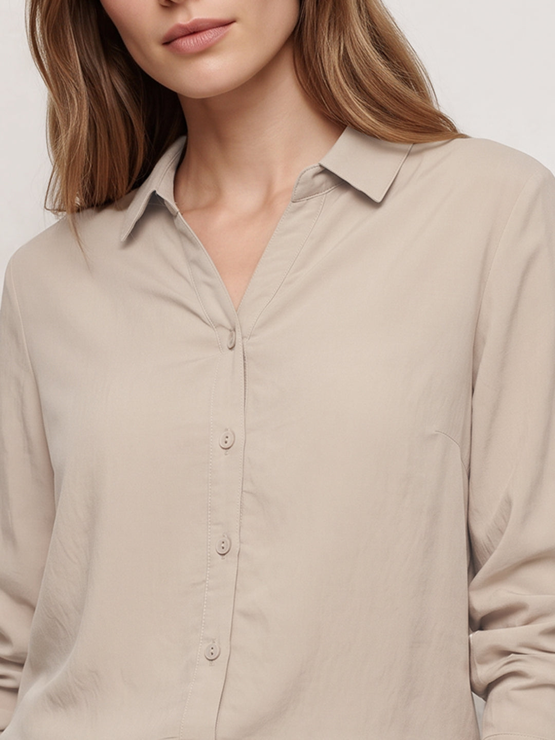 Women Beige Shirt