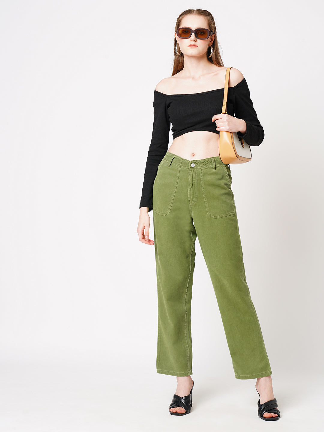 Women High-Rise Straight Jeans
