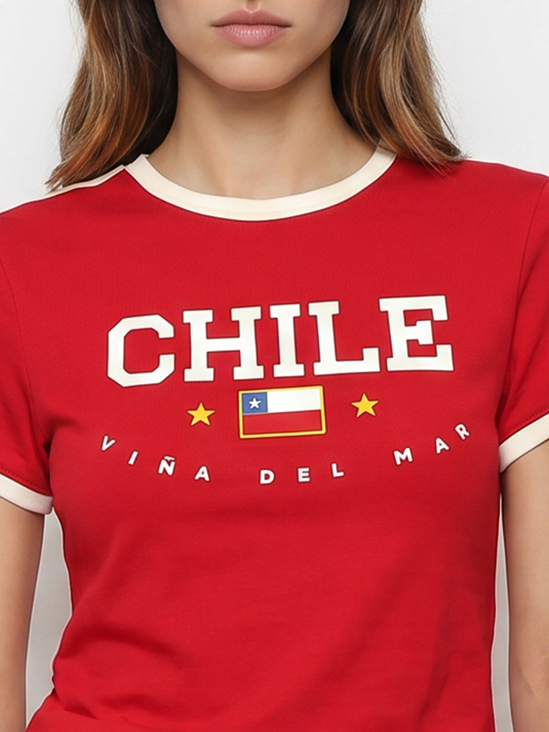Women Red Genz Tees