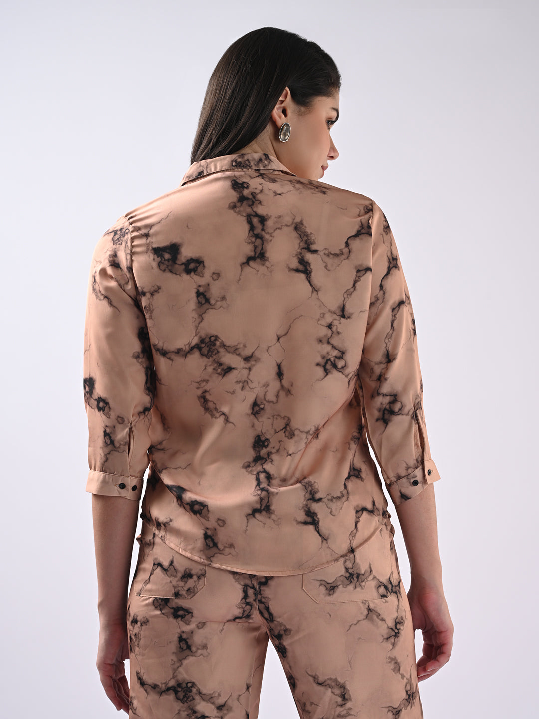 Women Marble Print Shirt