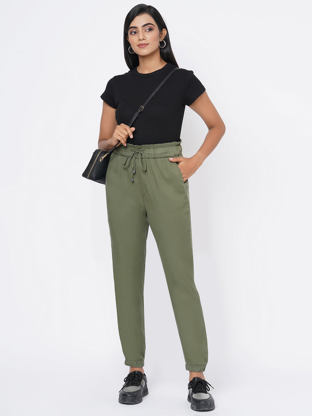 Women High-Rise Comfort Fit Joggers