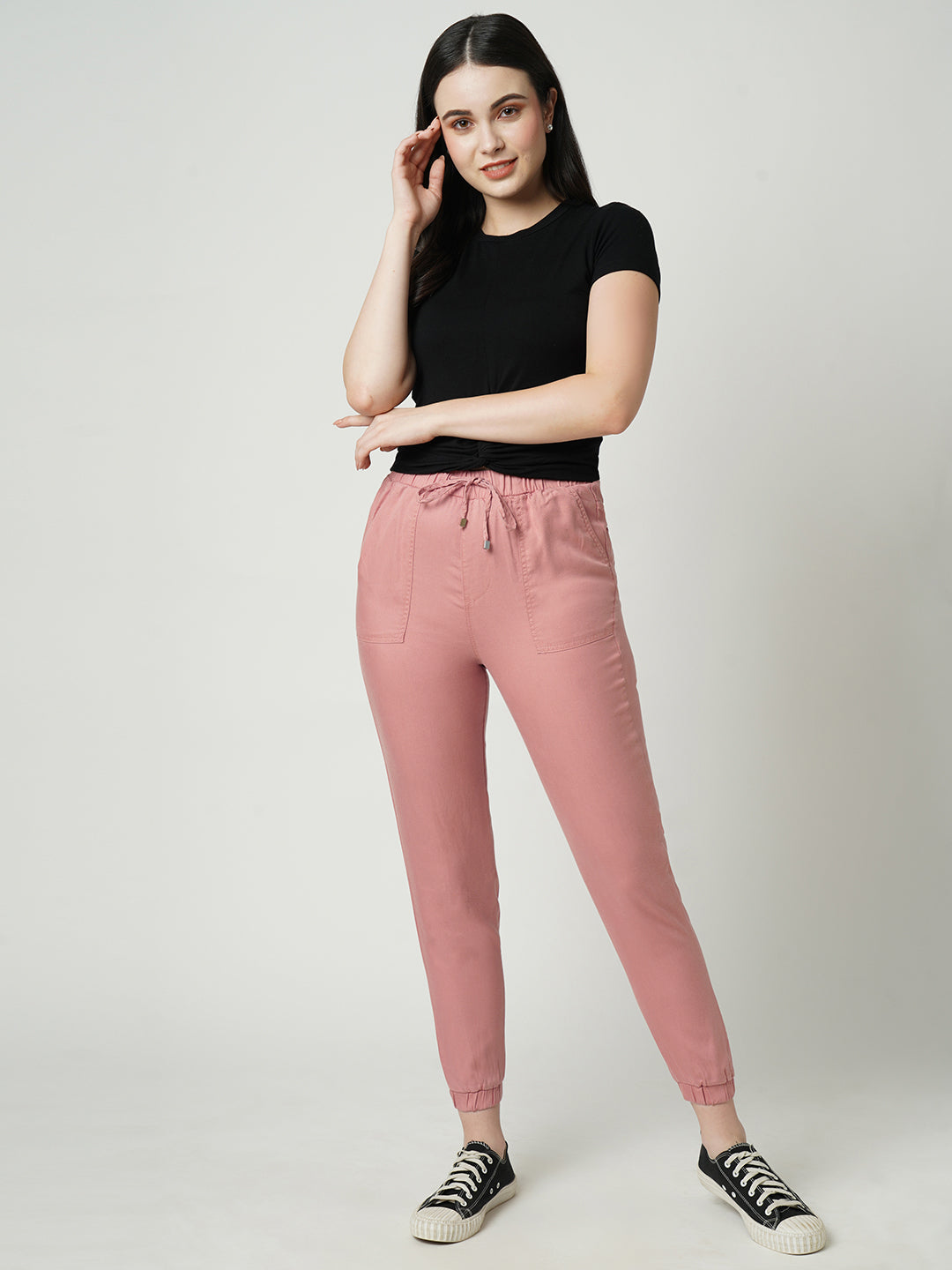 Women High-Rise Comfort Fit Joggers
