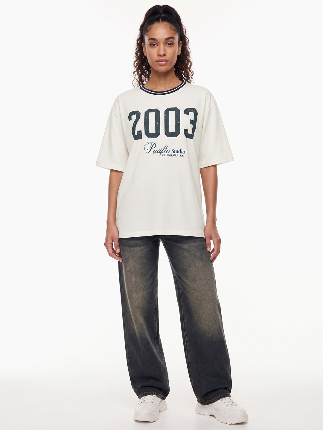 Off White Oversized T-Shirt