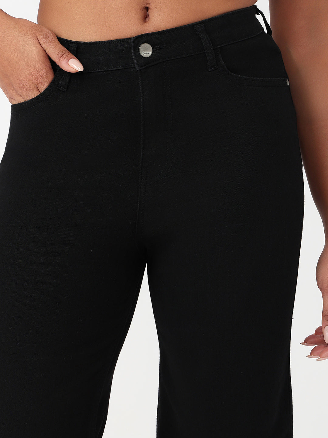 Black High-Rise Baggy Jeans