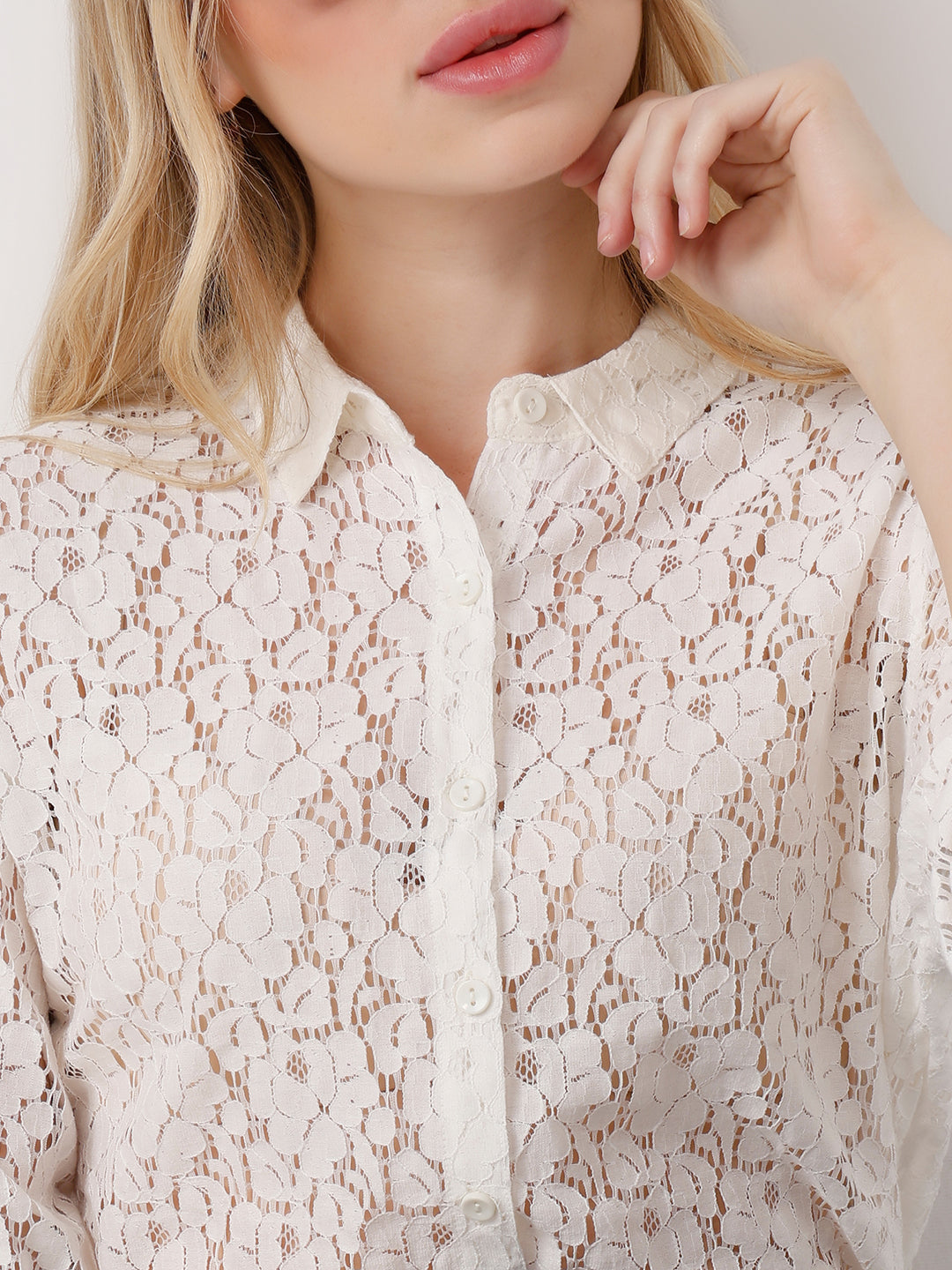 Women Off White Shirt