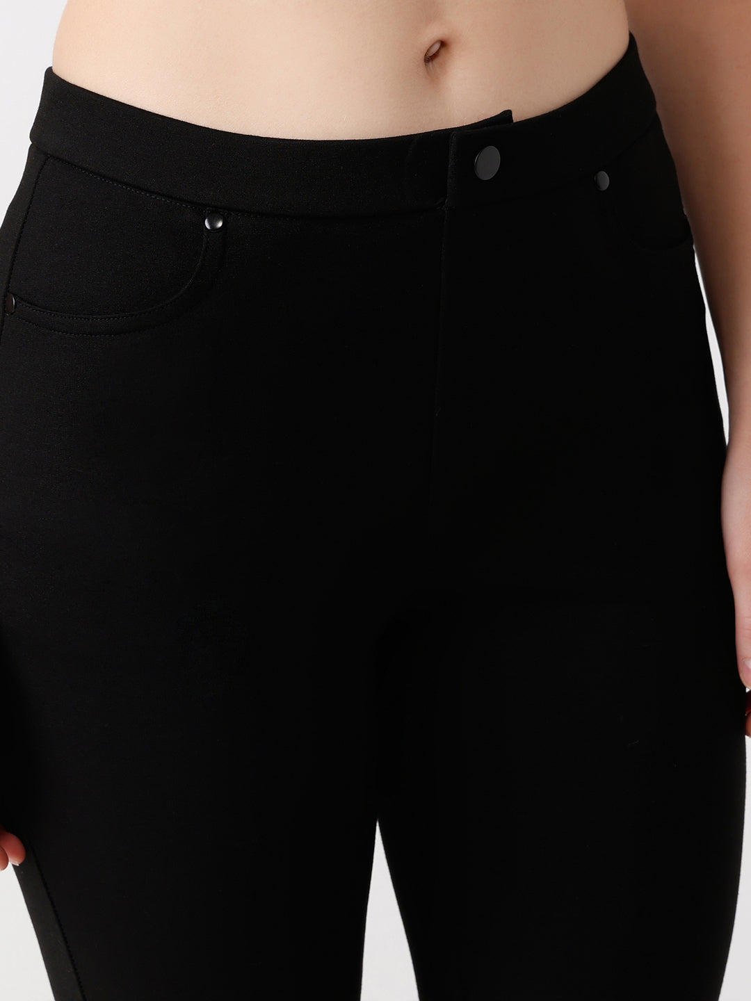 Women Black Skinny Treggings