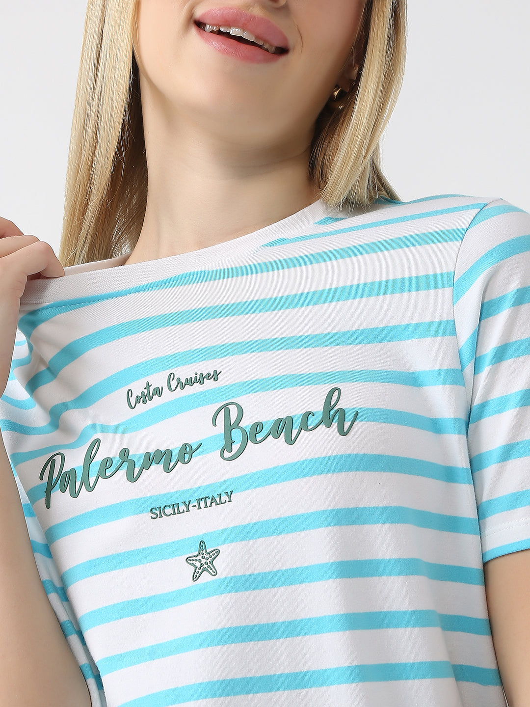 Women Slim Fit Boxy T-Shirt