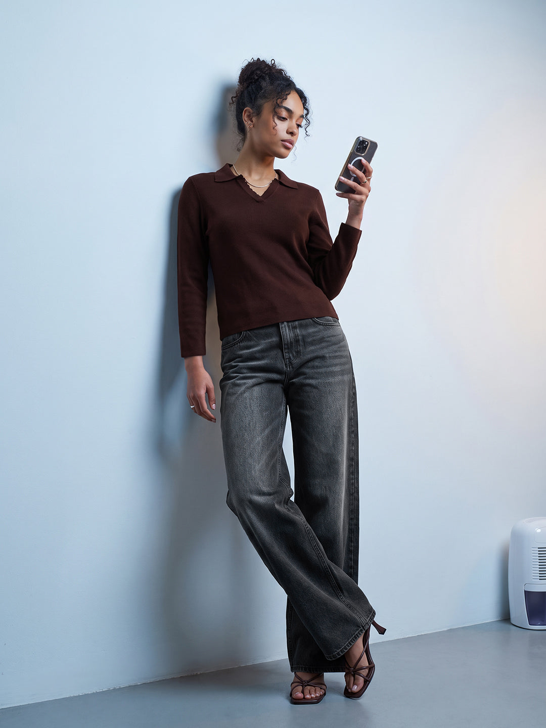 Wine Flat Knit