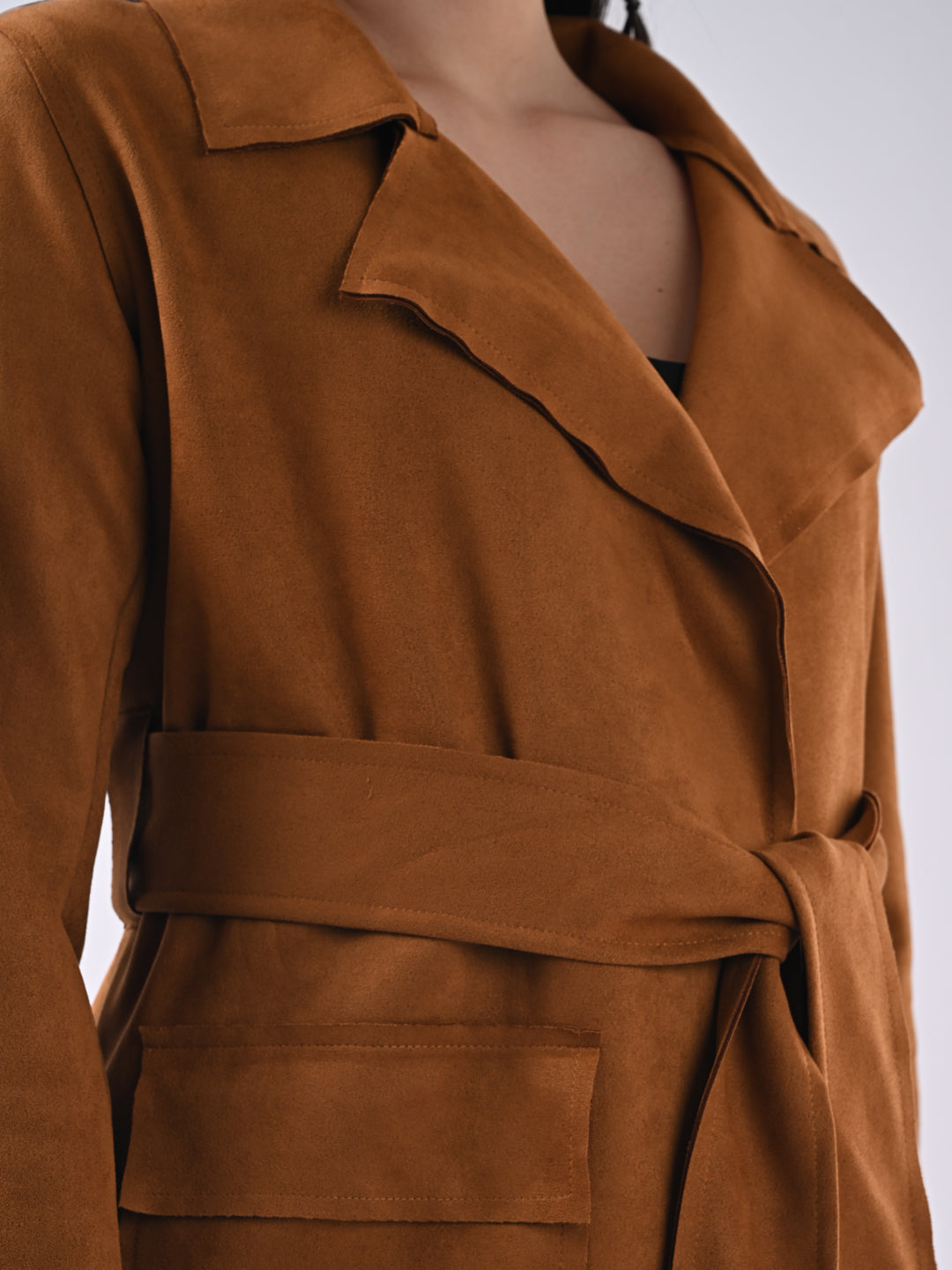 Women Tan Slim Fit Jacket