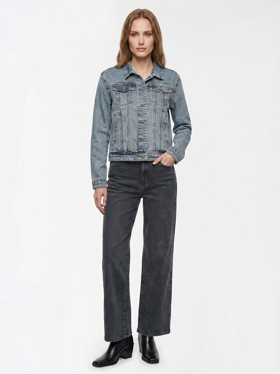 Women Light Blue Denim Jacket