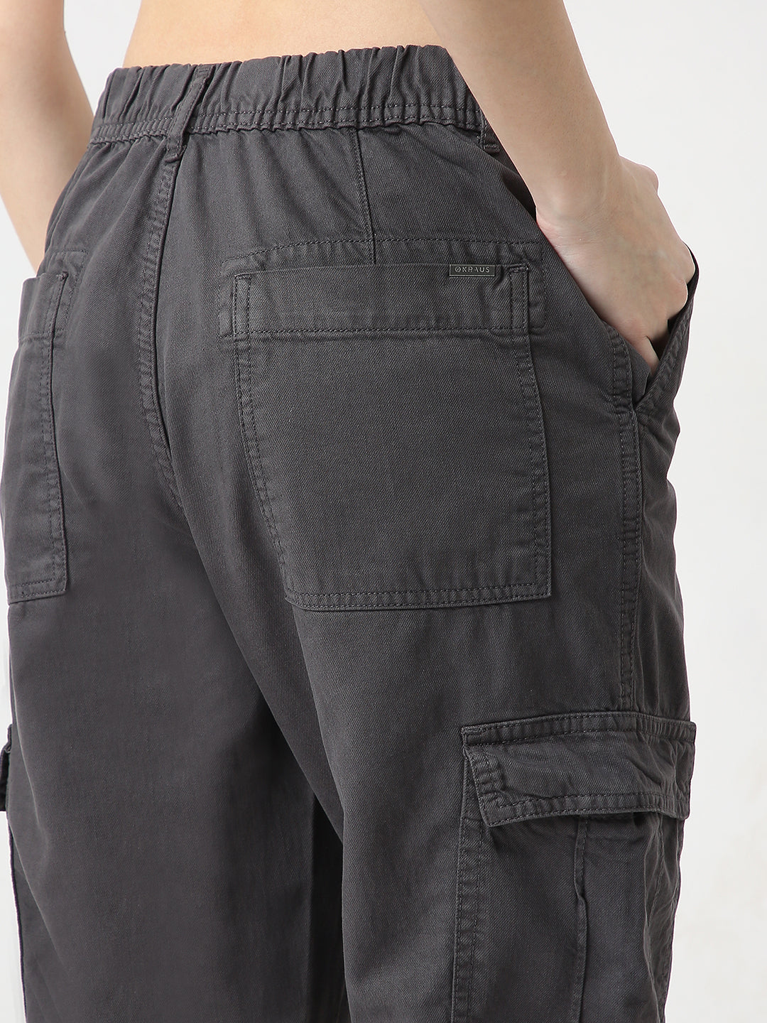 Women High-Rise Loose Fit Cargo