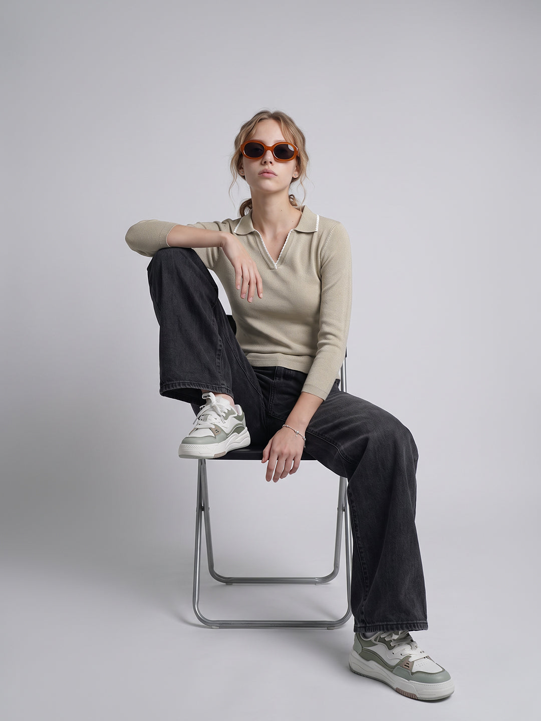 Champagne Flat Knit