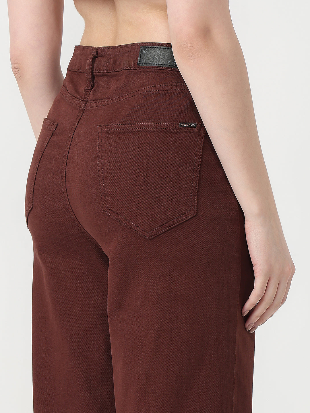 Women Sepia High-Rise Straight Jeans