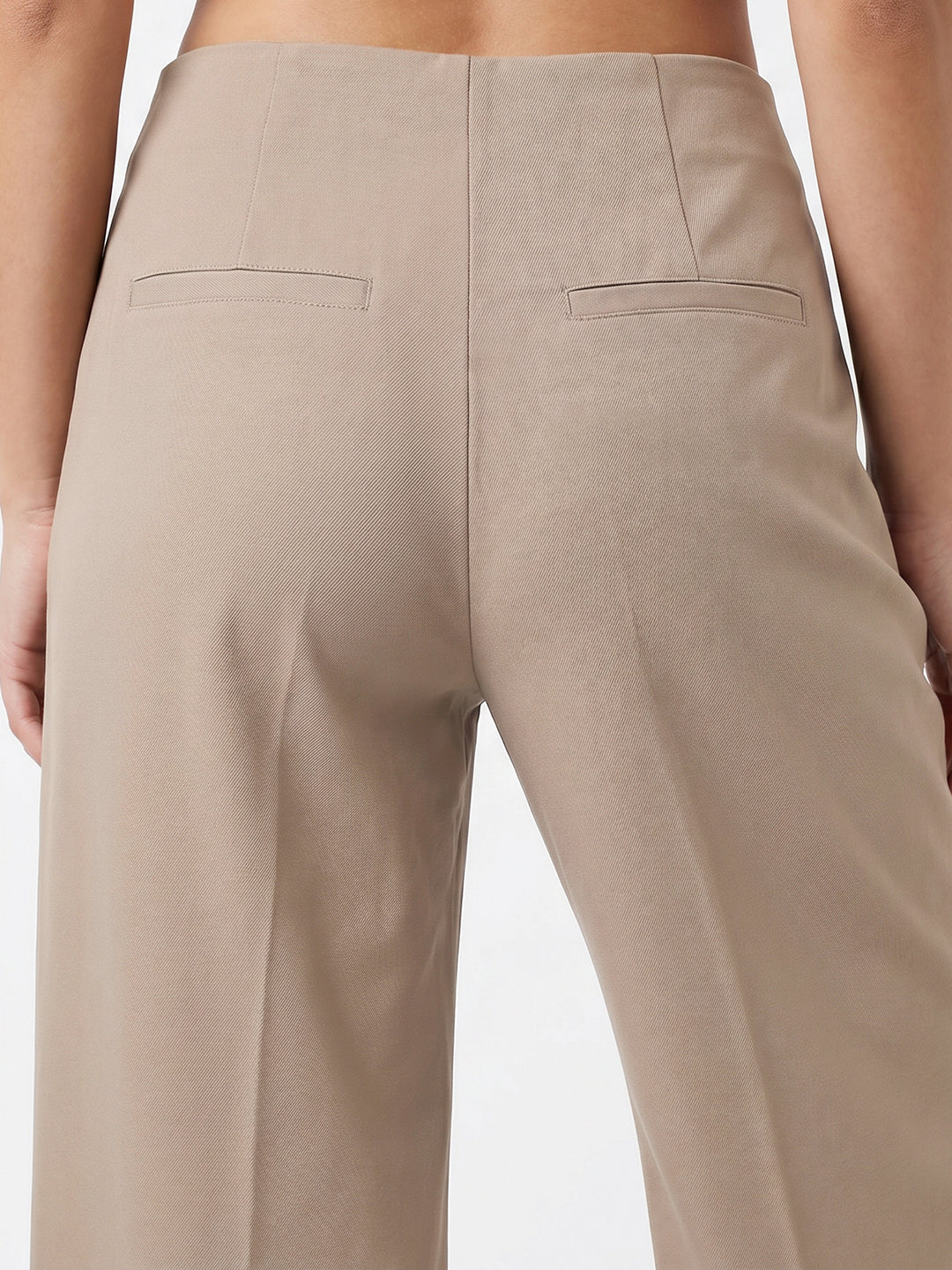 Women Oatmilk Wide Leg Treggings