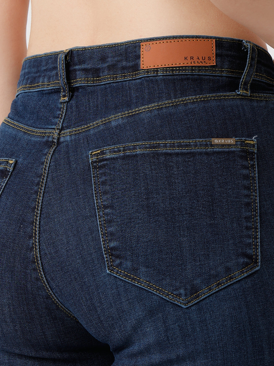 Women Novel Blue Mini Flare Jeans