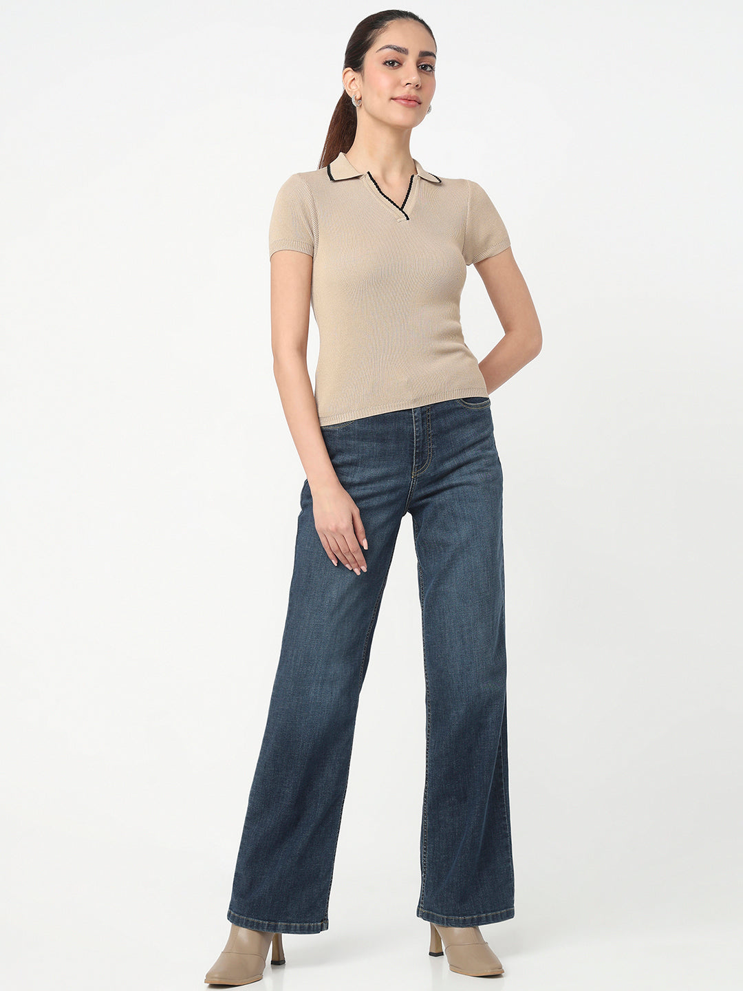 Women Summer Sand Slim Flat Knit