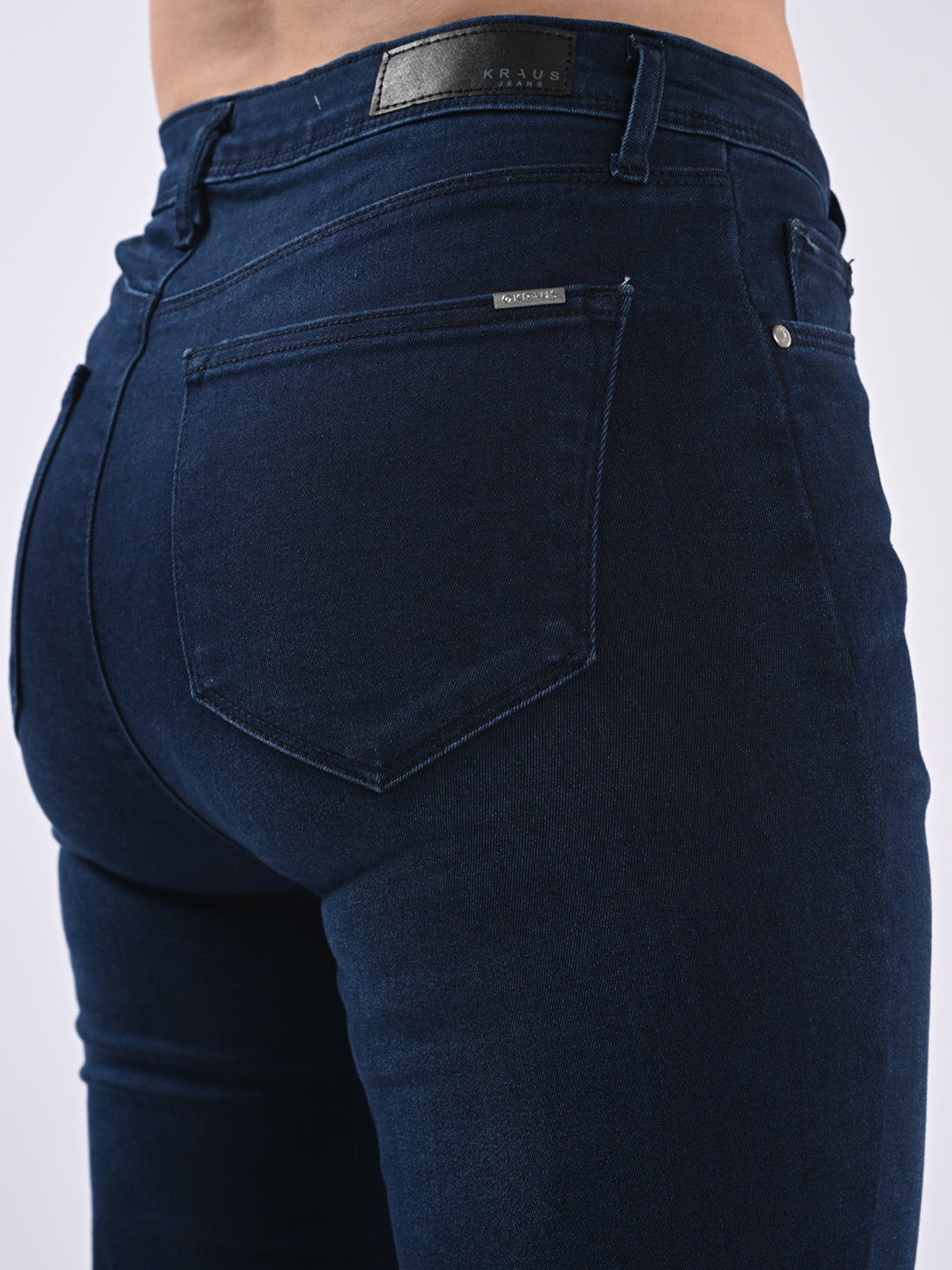 Women Dark Blue Sky High-Rise Skinny Fit Jeans