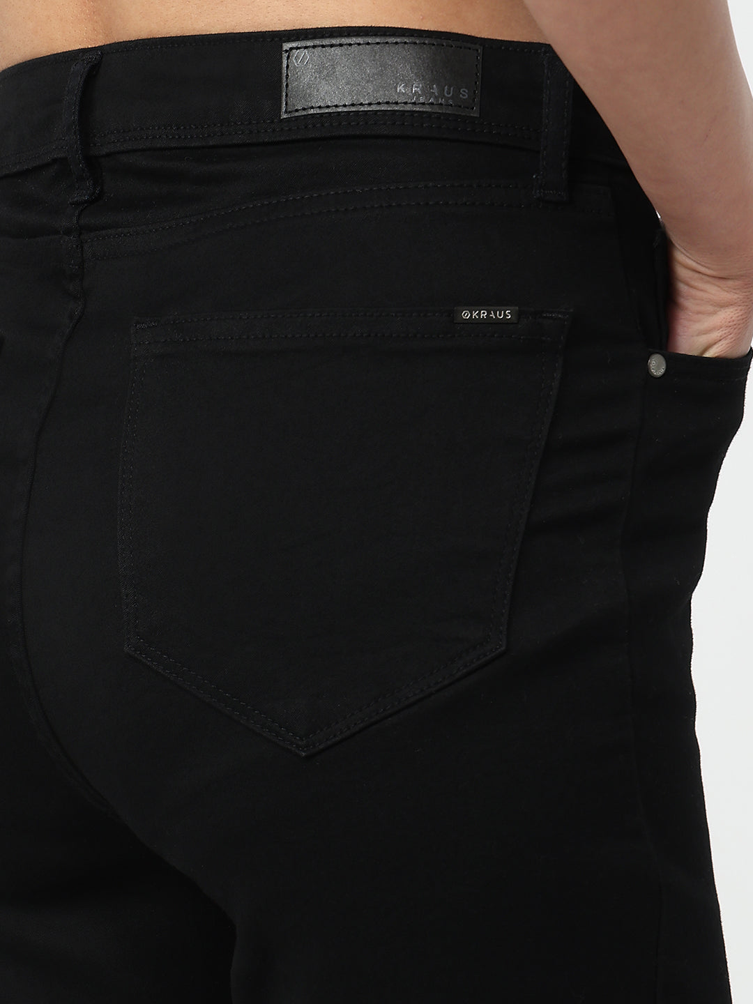 Women Black High-Rise Mini Flare Jeans