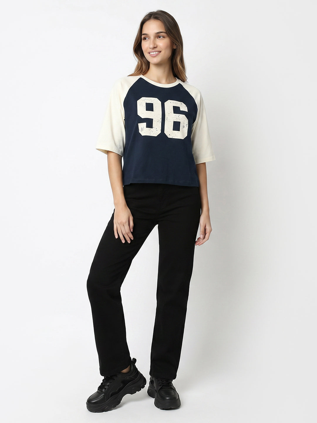 Women Airforce/Ivory Crop Tees