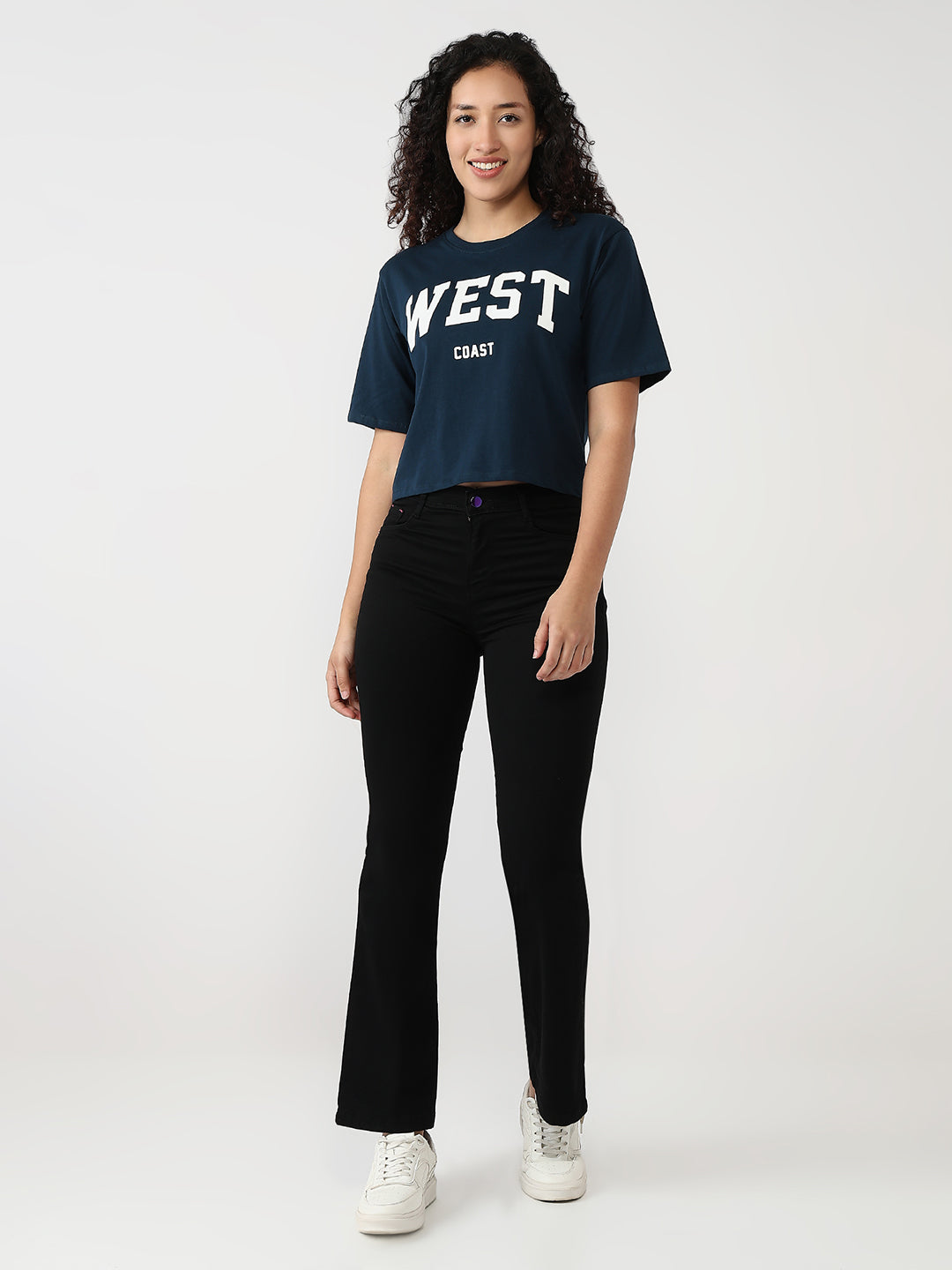 Women Airforce Slim Graphic Crop T-Shirt