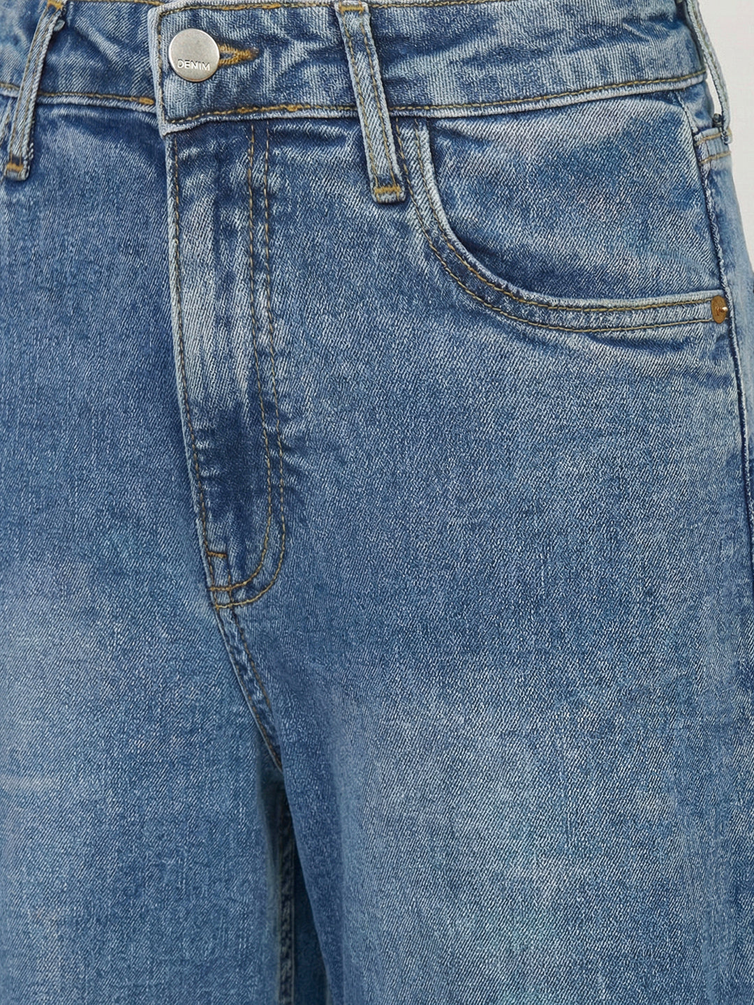 Women Blue High-Rise Baggy Jeans