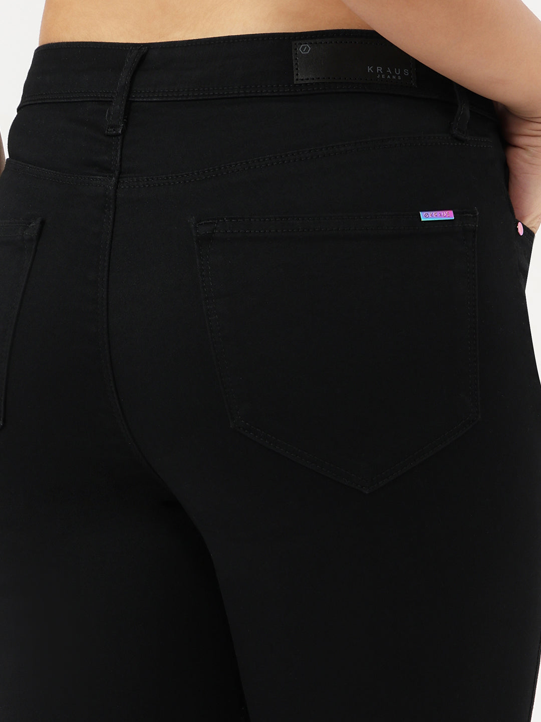 Women Black High-Rise Skinny Jeans