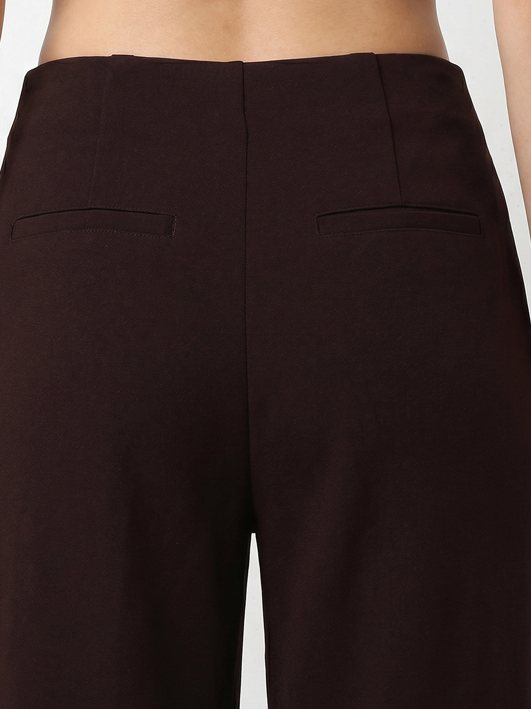 Women Dark Sepia High-Rise Wide Leg Jeans