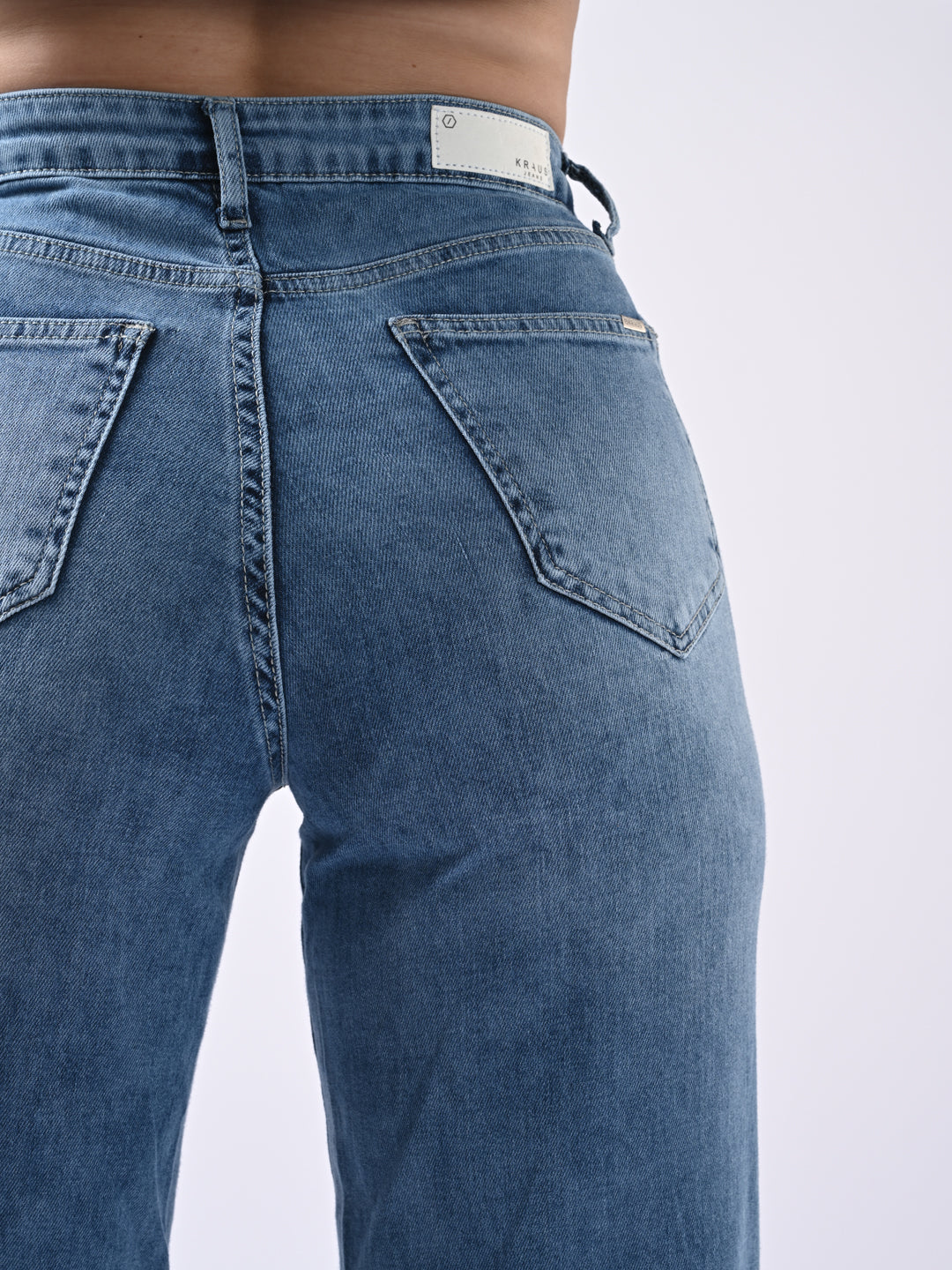 Women High Rise Wide Leg Jeans