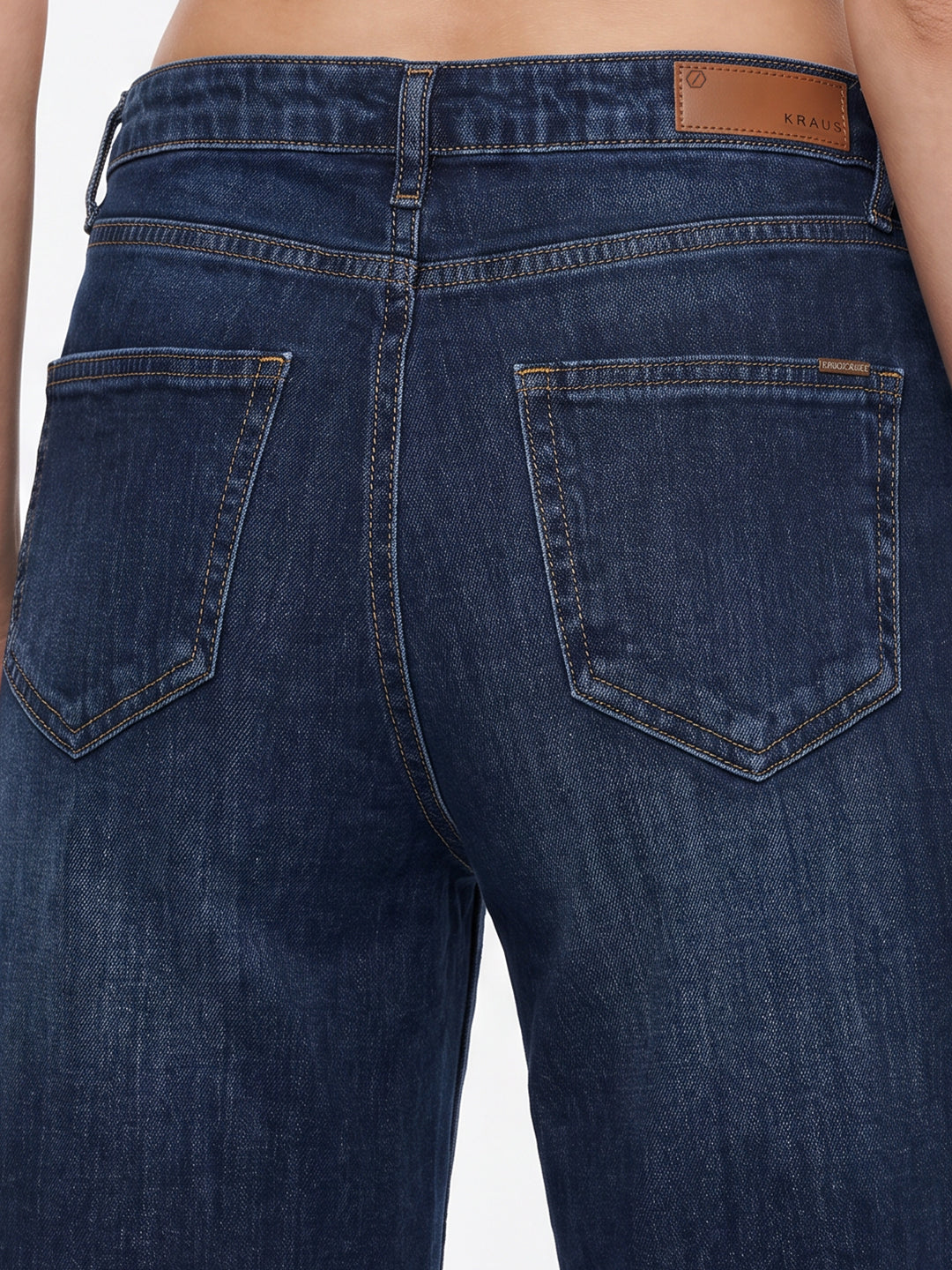 Women Blue High-Rise Wide Leg Jeans