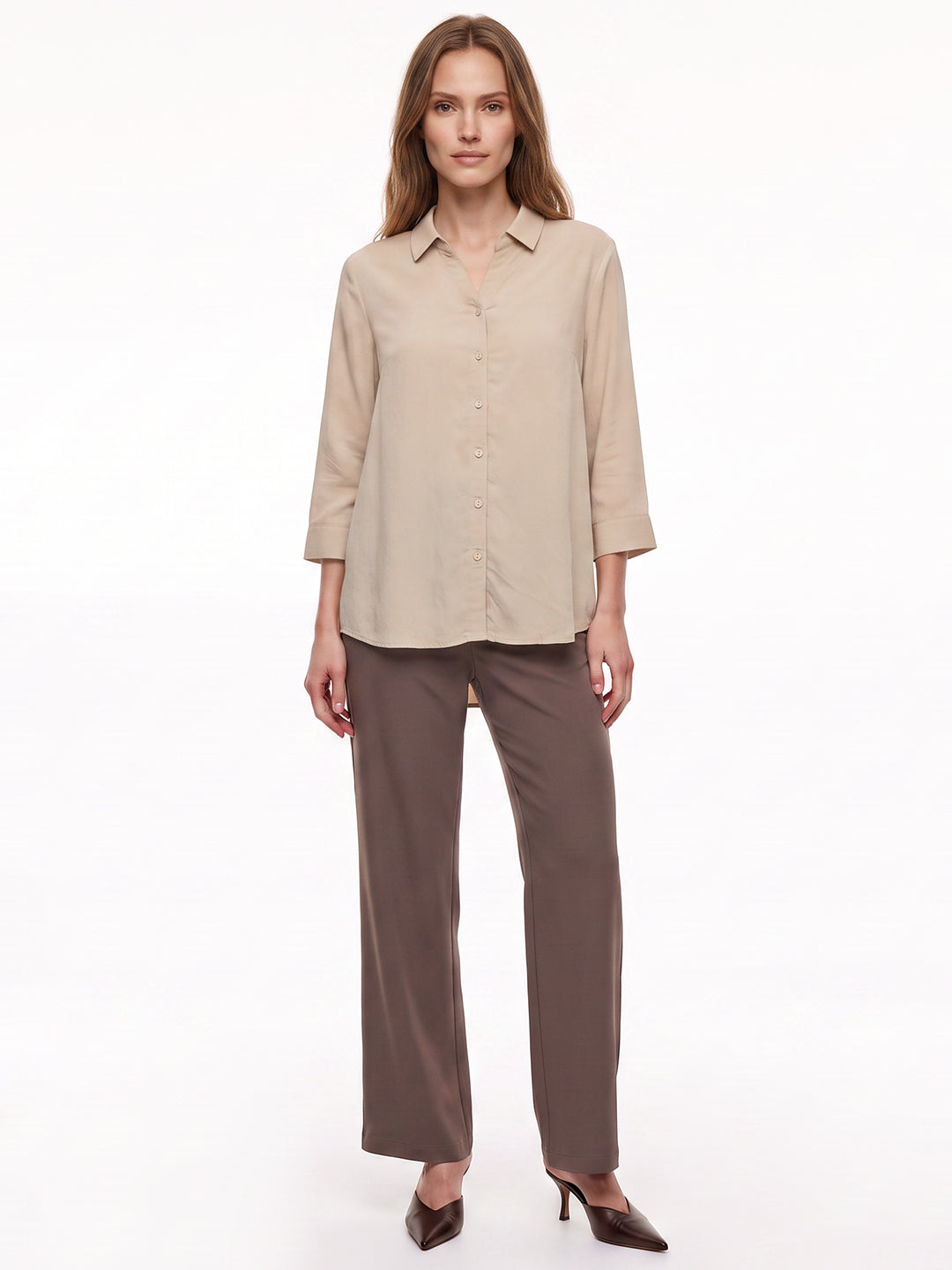 Women Beige Shirt