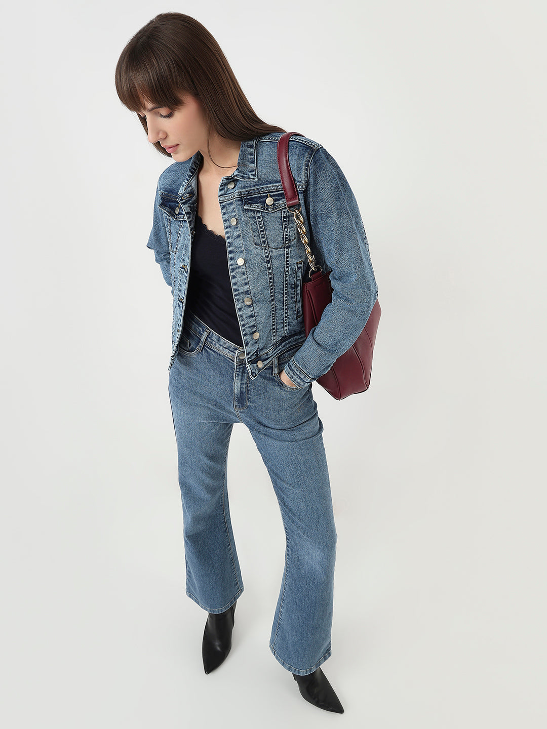 Women Light Blue Denim Jacket
