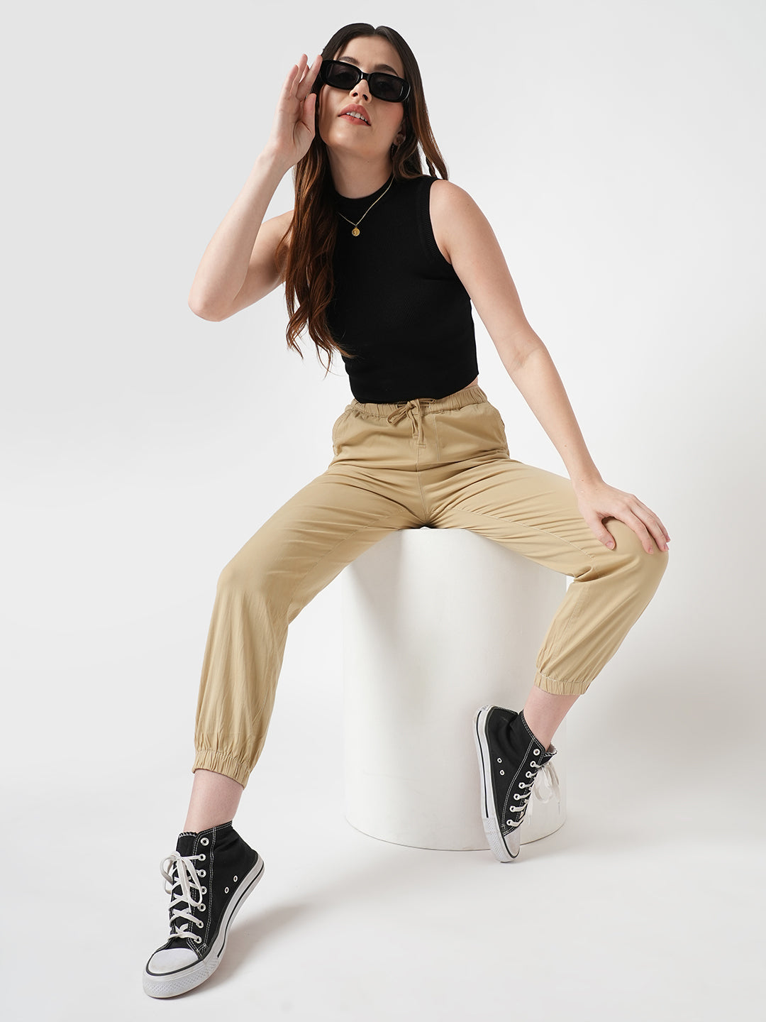 Women Oatmilk High-Rise Joggers