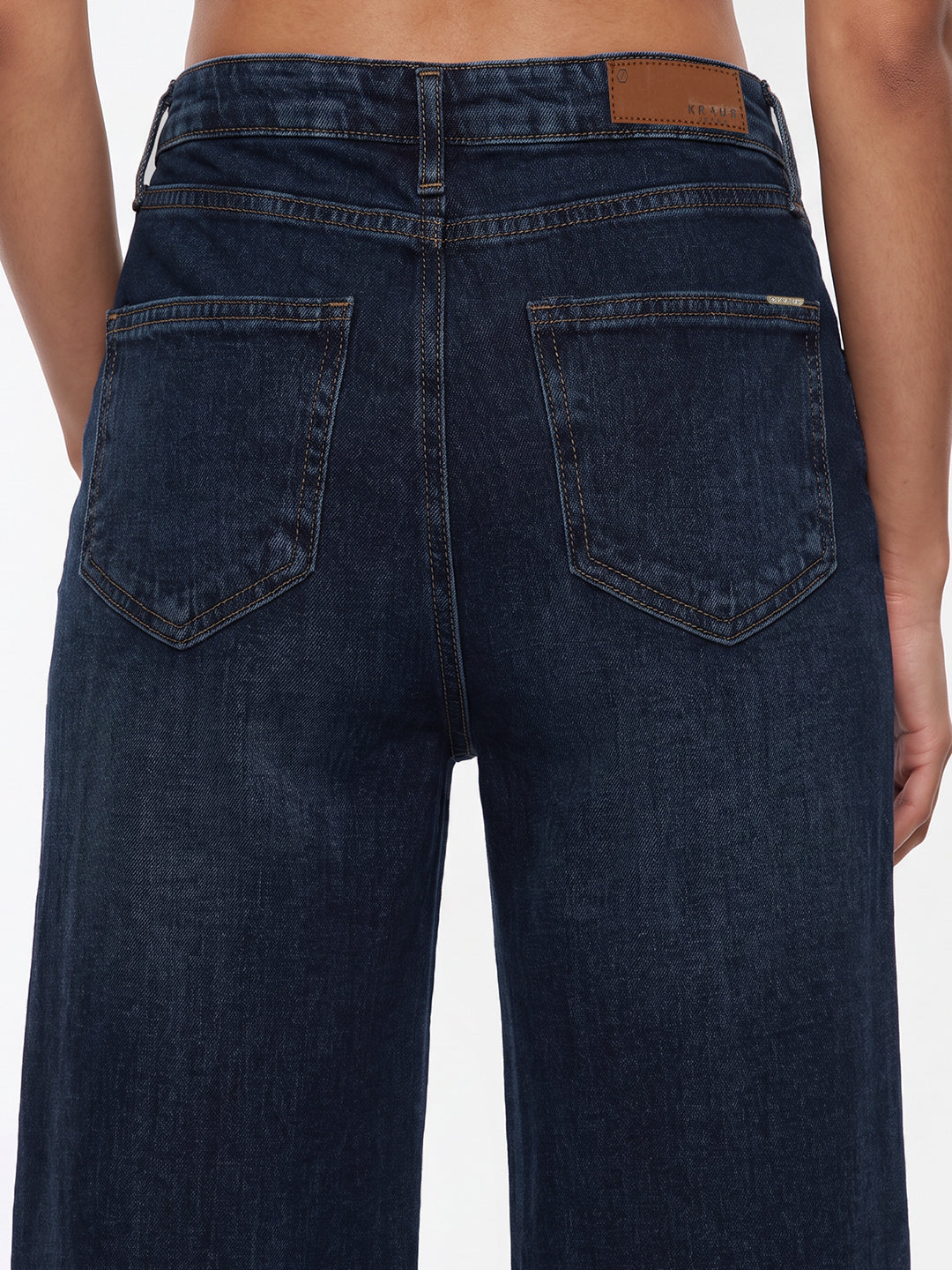 Blue High-Rise Super Wide Leg Jeans
