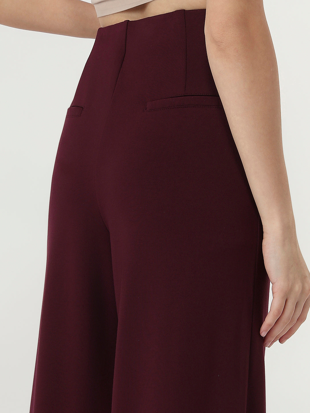 Women Wine High-Rise Treggings