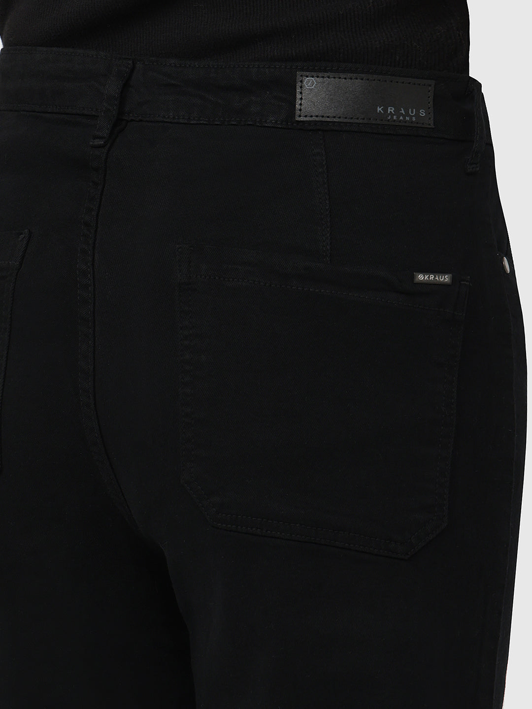 Women Black High-Rise Wide Leg Jeans