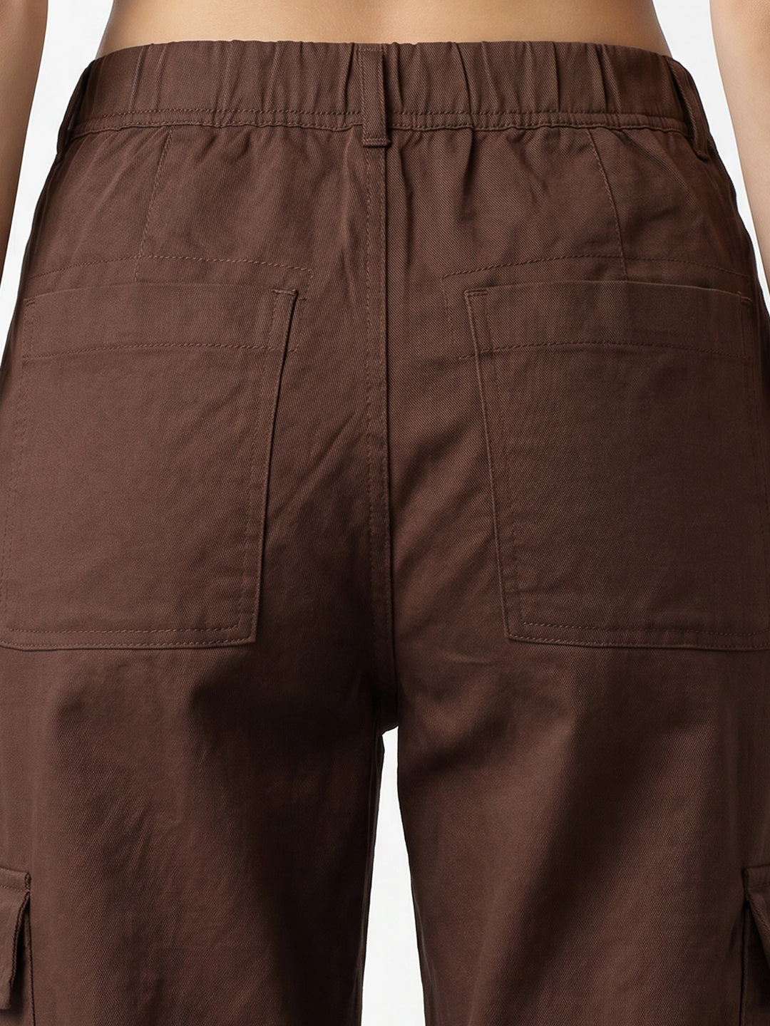 Women Sepia Mid-Rise Cargo