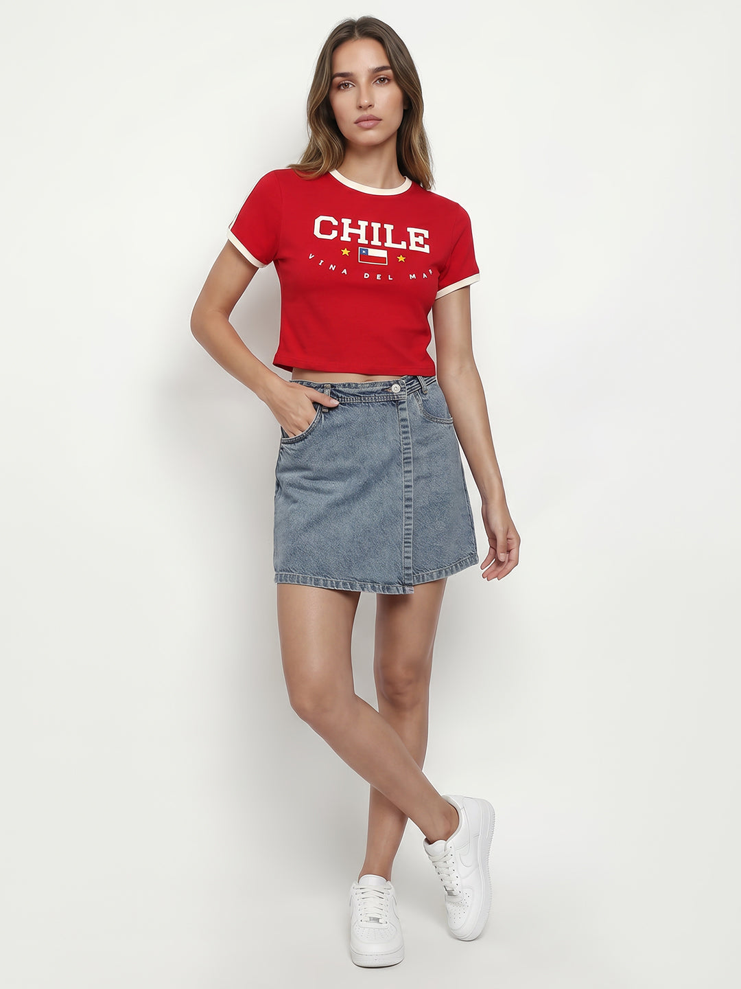 Women Red Genz Tees