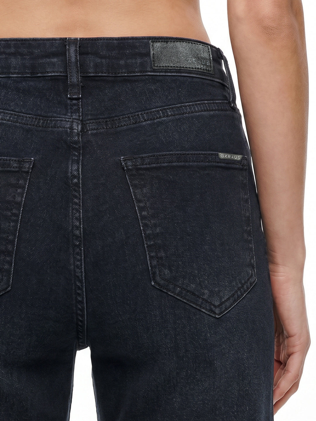 Women Dark Blue High-Rise Straight Fit Jeans