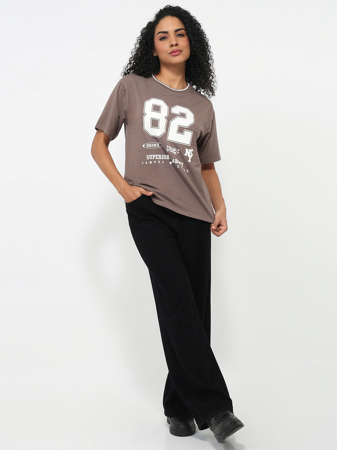 Women Oyster Oversized T-Shirt