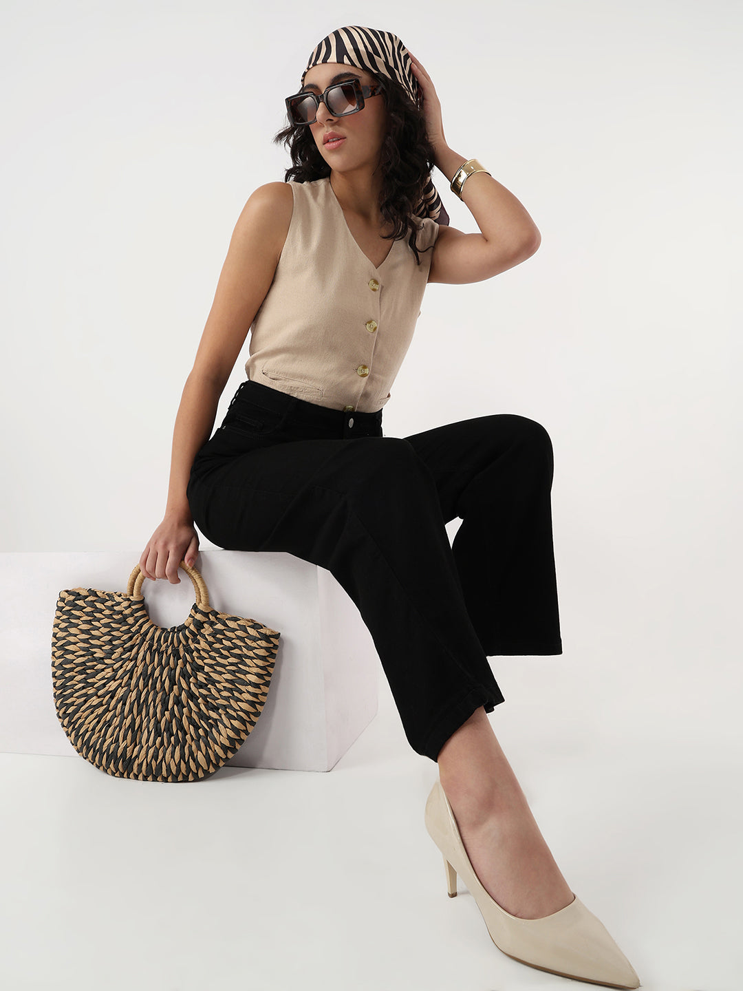 Women Slim Fit Vest Coat