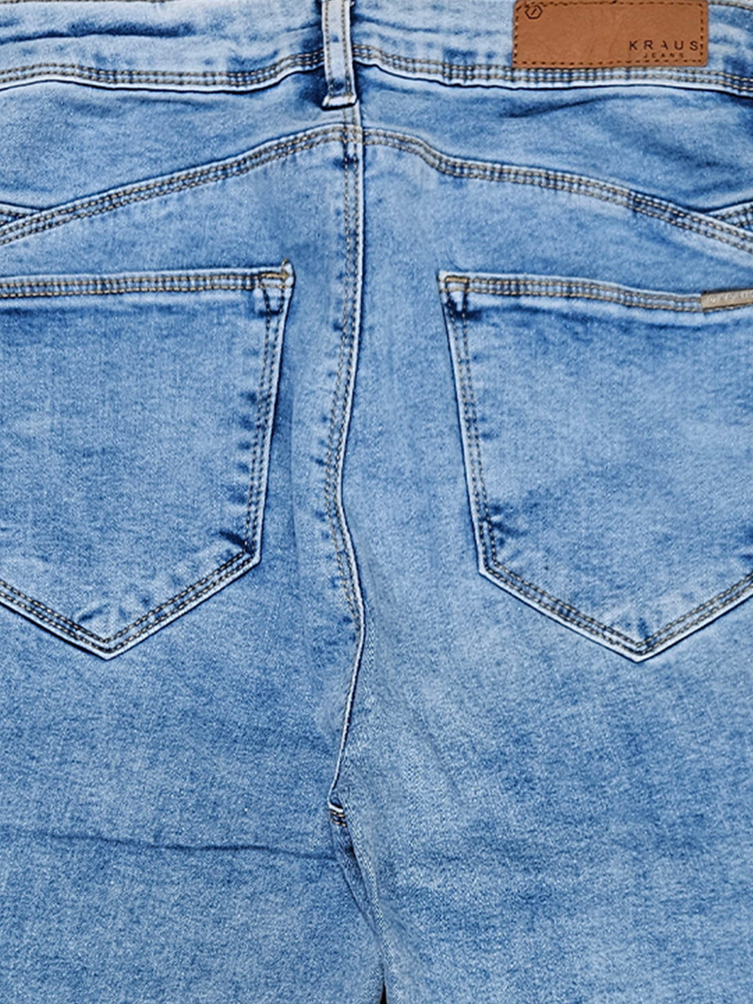 Women Blue High-Rise Capri