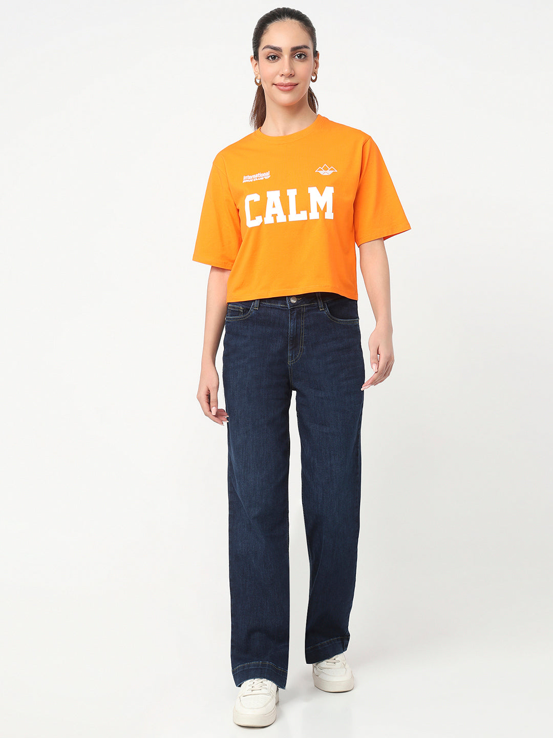 Women Autumn Glory Graphic Crop Tees